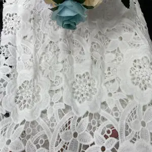 Wholesale Dyed Voile Fabric Breathable Luxury Lace Fabric for Wedding