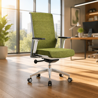 Chaise de bureau exécutive moderne en tissu avec hauteur réglable pour la maison, le bureau, l'atelier, l'hôpital et l'école