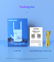 Répéteur Wi-Fi COMFAST CF-WR773BE 802.11BE 3600 Mbps Double Bande, Extension de Portée Sans Fil, IPV6 WPA3, Mini Routeur Wi-Fi