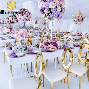 stainless steel hotel furniture gold banquet wedding mandap chair