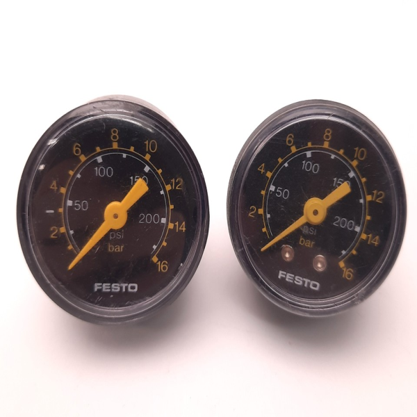 Plc Lot of 2 Pagn Gau 0 - 16 Bar, R 1/8, 40mm Size, to 232 Psi for Warranty Product