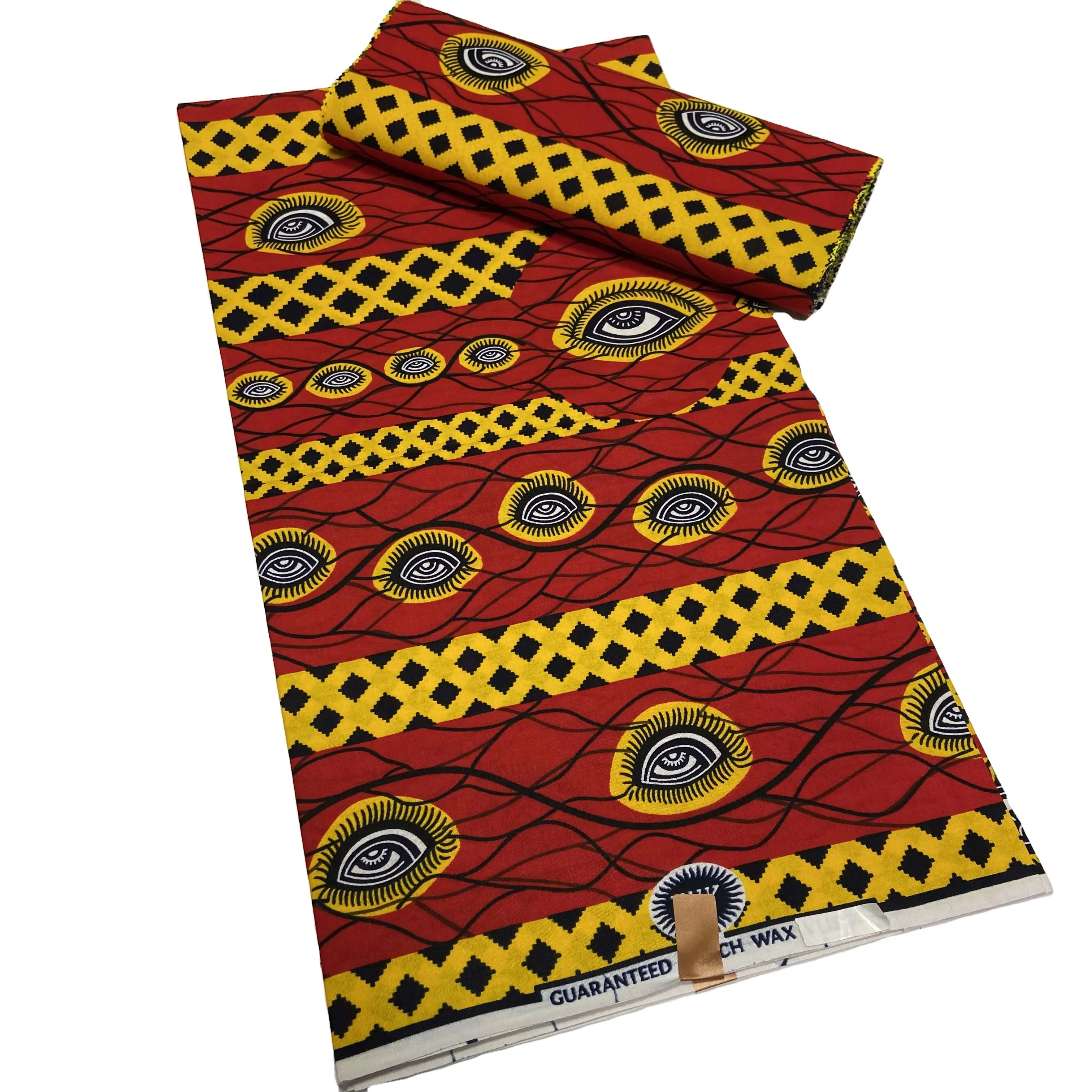 100% cotone Africa Stampe Batik Tessuto Patchwork Nigeria Reale Ankara Cera Tissu Per Il Vestito Da Partito Accessorio Mestiere di Cucito A Mano FAI DA TE