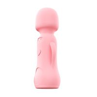 Silikon Doppelendiger G-Punkt Vaginal-Vibrator in Karottenform USB-Aufladbar Wasserdicht 10 Frequenzen Realistisches Gefühl Rosa