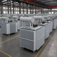 Transformateur immergé dans l'huile de distribution de puissance à enroulement en cuivre, à commutateur de dérivation hors circuit, 10 kV 2000 kVA, avec système de refroidissement ONAF avancé S13