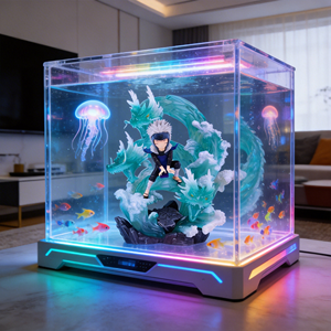 Accessoire d'aquarium en PVC écologique pour la série Great Jutsu Resonance : Libération d'eau Trois Dragons - Tobirama Senju - En stock - Product Image 3