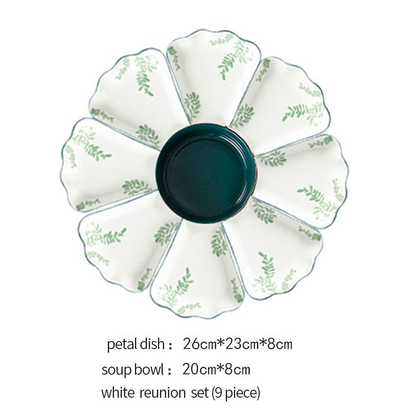 Set de reunión blanco (9 piezas)