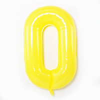 Ballon géant en aluminium Mylar jaune macaron de 40 pouces, ballon à l'hélium pour la décoration d'anniversaire et les célébrations
