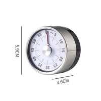 Timer dapur magnetik Manual, Timer dapur 60 menit, Timer hitung mundur
