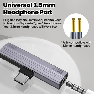 <span class=keywords><strong>Adaptateur</strong></span> <span class=keywords><strong>USB</strong></span> Type <span class=keywords><strong>C</strong></span> vers prise <span class=keywords><strong>jack</strong></span> 3,5 mm 100W, charge rapide, convertisseur audio <span class=keywords><strong>USB</strong></span>-<span class=keywords><strong>C</strong></span> 2 en 1 pour iPhone 15 16 17 Samsung - Product Image 4