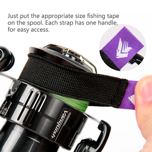 LETOYO 4 PCS/Bag Fishing Spool Belt Portable Lightweight Spool Belt Reel Elastic Fishing Spool Belt - Product Image 5