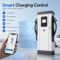 Chargeur rapide DC CCS2 60kW 80kW 120kW pour véhicules électriques, simple ou double connecteur, OCPP 1.6, IP54, à poser au sol, pour projets de parcs de stationnement et de dépot de flotte