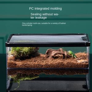 Sürüngen kutusu yetiştiriciliği kutusu boynuzlu kurbağa kaplumbağa <span class=keywords><strong>Hamster</strong></span> mısır yılan kafesi tankı kaçış dayanıklı tarama Pet kutusu - Product Image 2