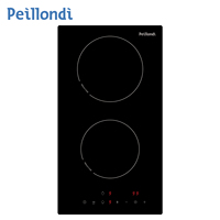 Table de cuisson à induction Domino 30 cm 3500W, plaque de cuisson encastrable 2 zones avec commande tactile, cuisinière électrique pour camping-car et appartement, plus de 15 ans d'expérience usine
