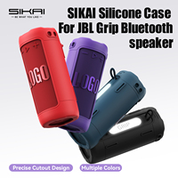 Étui de protection en silicone SIKAI compatible avec l'enceinte JBL Grip Neon Can, résistant aux chocs, portable, pour extérieur