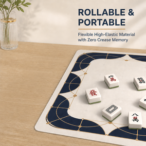 <span class=keywords><strong>Tapis</strong></span> de table de mahjong bleu personnalisé, insonorisant, antidérapant, en caoutchouc, <span class=keywords><strong>tapis</strong></span> de bureau enroulable, <span class=keywords><strong>tapis</strong></span> de <span class=keywords><strong>jeu</strong></span> pour table, vente en gros - Product Image 4