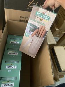 ชุดมีดทำครัว6ชิ้นด้ามจับแบบนุ่มพร้อมบล็อคบาร์แนวตั้งสีเบจ - Product Image 6