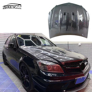Couvercle de capot moteur en fibre de carbone de haute qualité W204 avec prise d'air pour Mercedes Benz W204 Classe C C63 - Product Image 1