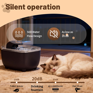2.4L <b>Automatic</b> <b>Dispenser</b> with 5000mAh Rechargeable Battery Wireless Cat <b>Water</b> Fountain with Motion Pet Sensor <b>Water</b> Bowl - Product Image 6