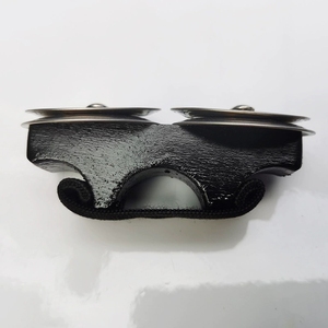 Tambourin à doigts en bois avec cymbales métalliques, instrument de percussion à main, sangle réglable, cloche à doigts pour performance musicale - Product Image 2