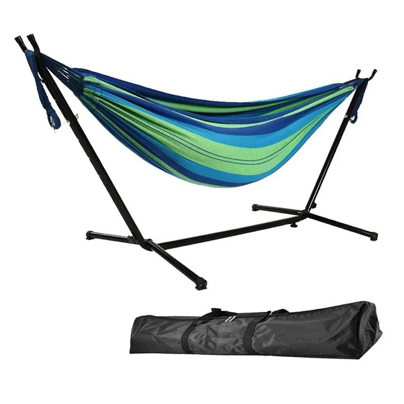 wholesale garden hammock swing chair outdoor camping with stand and carry bag