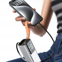 Batterie externe ultra-mince en alliage d'aluminium avec affichage numérique, charge rapide PD 100W, 20000mAh, pour ordinateur portable et téléphone portable