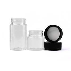 Rõ ràng Pet lọ nhựa <span class=keywords><strong>60ml</strong></span> 80ml 90ml 120ml 150ml 160ml childproof Pet lọ với trẻ em chống Nắp trong suốt CR nhựa Jar - Product Image 4