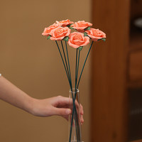 Jingdezhen Keramische rozenornamenten Woonkamer Bloemstukken Gedroogde bloemen Licht luxe high-end minimalistisch huis