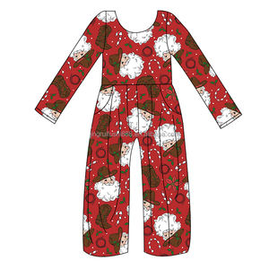 2025 Weihnachts muster Kleinkind Baby Stram pler Langarm Milch Seide Stoff Baby Mädchen Overalls - Product Image 4
