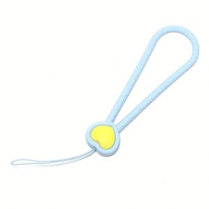 Silicone Lanyard Heart Pattern Wrist Strap Anti-Lost Chain Phone Case <b>USB</b> <b>Flash</b> <b>Drive</b> Water Bottle Strap Kid's Feeding Product - Product Image 3