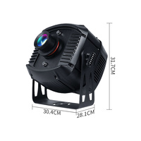 Projecteur LED dynamique à motif d'ondes aquatiques, lumière rotative GOBO, projecteur d'images, lumière de scène extérieure, lumière de paysage