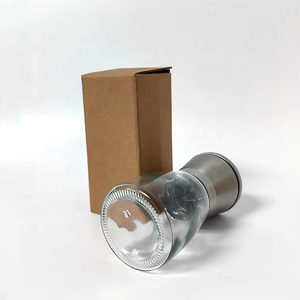 Molinillo de Sal Recargable de Vidrio, Molinillo de Pimienta con Ajuste de Grosor para el Hogar y la Cocina, Herramienta para Especias - Product Image 3