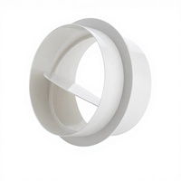 Vanne de retenue circulaire en PVC blanc industriel pour accessoires de système CVC, économie d'énergie et installation facile, garantie de 2 ans
