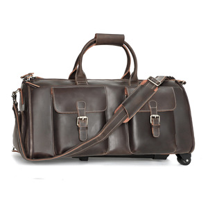 กระเป๋าเดินทางหนังแท้ Dujiang ขนาด 36-55 ลิตร พร้อมล้อ สำหรับการเดินทางท่องเที่ยว - Product Image 5