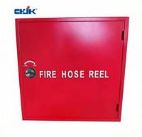 Armoire de rangement pour enrouleur de tuyau d'incendie Jinkai avec serrure, en acier au carbone et acier inoxydable, revêtement en poudre, équipement de lutte contre l'incendie