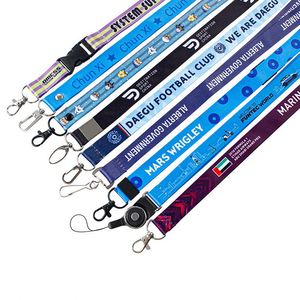 High Quality Custom Logo Badge Reel Holder <b>Lanyard</b> Sublimation <b>Polyester</b> ID Card Neck Strap with Metal Hook Safety Buckle - Product Image 2