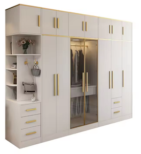 Простой дизайн, шкаф для хранения со стеклом и деревом - Product Image 1