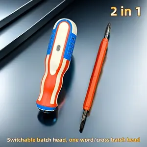 ไขควงแม่เหล็กบิตเครื่องทดสอบวงจรอัจฉริยะหัวคู่สามารถเปลี่ยนได้เครื่องทดสอบแรงดันไฟสี LED ความสว่างสูง - Product Image 4