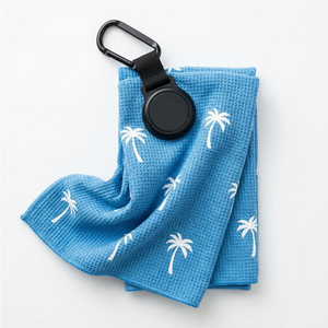 Small MOQ Custom Printed Logo High Quality <strong>Golf</strong> <strong>Towels</strong> Microfiber Waffle <strong>Golf</strong> <strong>Towel</strong> - Product Image 6
