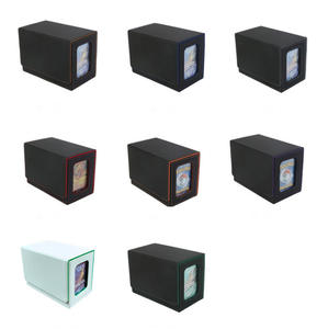 Boîte de rangement personnalisée en cuir PU imperméable avec fenêtre pour cartes de jeux de société (160+ cartes Pokémon, Yu-Gi-Oh, Three Kingdoms, Kill) - Product Image 1