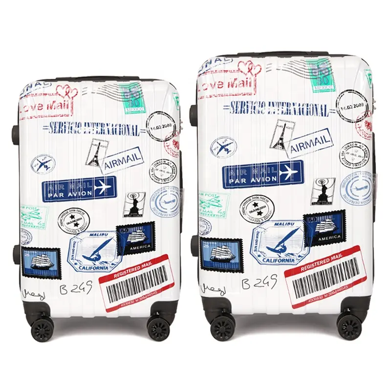 Reistassen Trolley Koffer Sets Bagage 2 Stuks Set Koffer 20 Inch Hardshell Custom