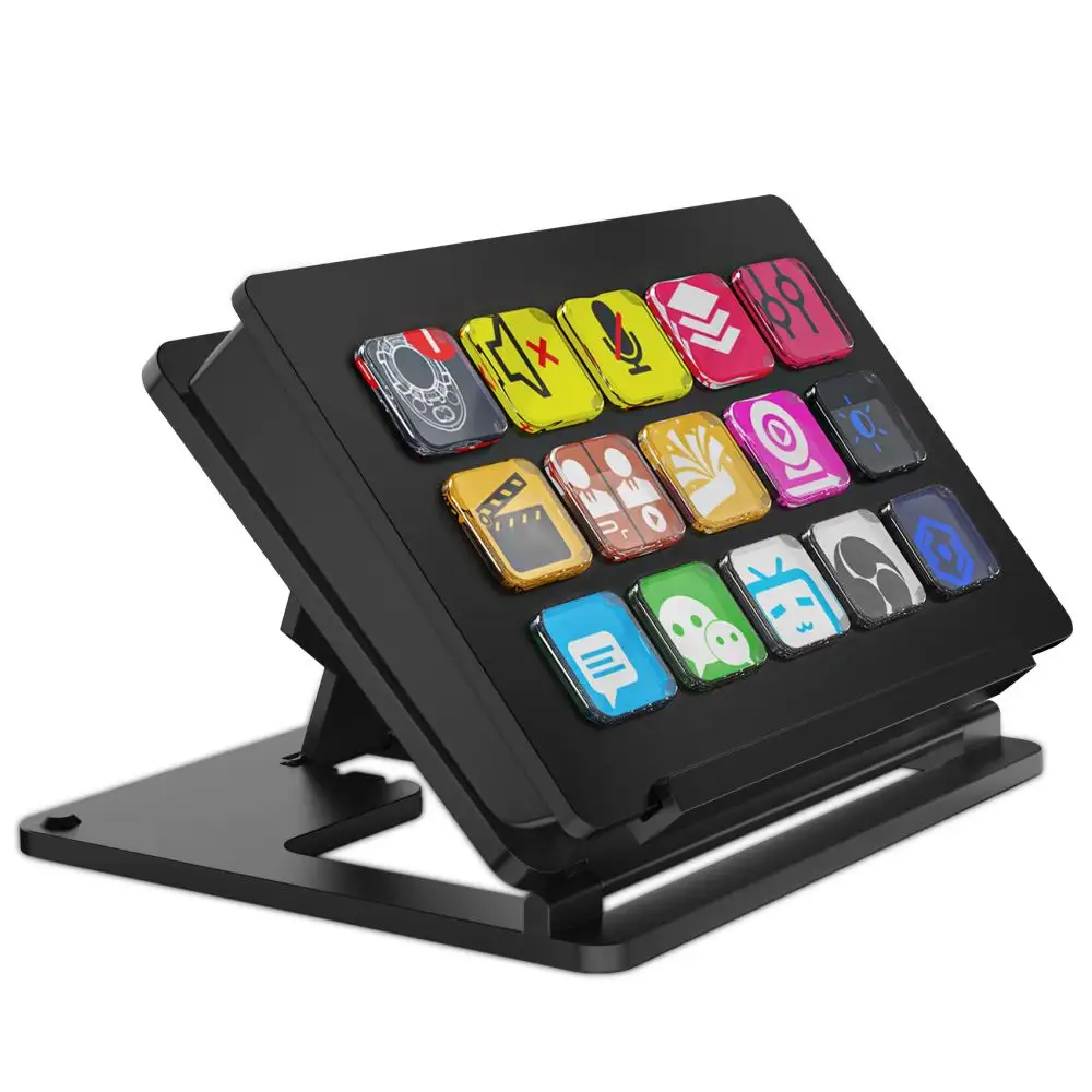 Clavier LCD programmable à 15 touches Clavier de jeu OBS Streaming Stream Deck