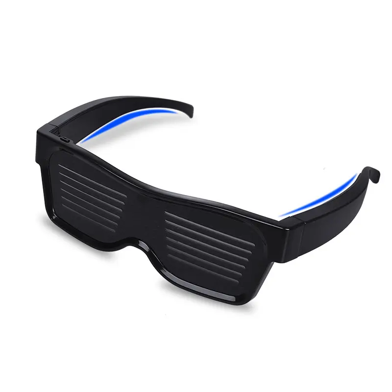 USB Rechargeable Smart Glasses DIY Funky Eyeglasses for Party Club DJ Halloween Christmas LED Display LED Bluetooth Glasses