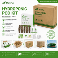 Kit de culture hydroponique pour plantes d'intérieur avec marguerites, zinnias, cosmos, tournesols, éponges, paniers et dômes pour jardin intelligent
