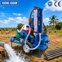 Machine de forage de puits d'eau portable de 200 m de profondeur, vente directe