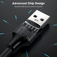 Cable de Datos USB 3.2 a Tipo C de Carga Rápida PD60W 3A para Laptop, PC, SSD Externo, Teléfono Móvil y Tablet, de Fábrica OEM