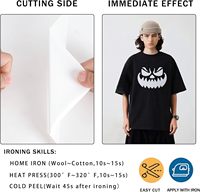 Vinilo Termoadhesivo Blanco Brillante en Rollo, Vinilo de Transferencia de Calor para Camisetas, Compatible con Todas las Máquinas de Corte