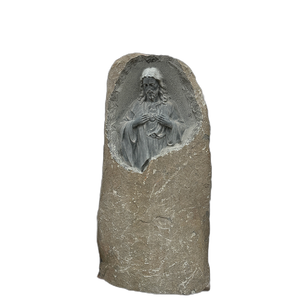Escultura de piedra natural antigua estatua religiosa figura tallada - Product Image 6