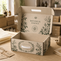 Boîte cadeau en papier personnalisée avec poignée pour aliments et vente au détail