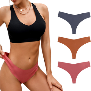 Braguitas Brasileñas de una Pieza para Mujer, Tallas M-XL, Ropa Interior Femenina Tipo T-back, Lencería Sexy, Braguitas de Bikini Suaves para Dama - Product Image 3