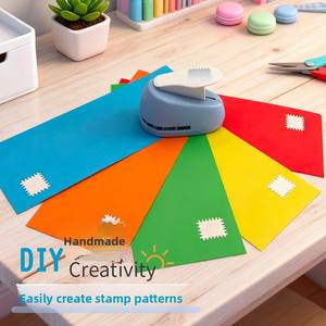 Herramienta de Estampado Creativo, Perforadora de un Solo Orificio de Plástico y Metal, Estampado de Bordes, Máquina de Estampado Manual para Diario DIY - Product Image 4